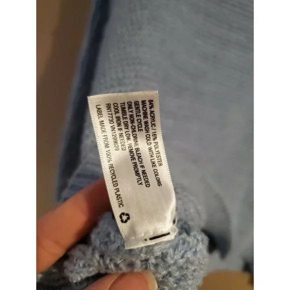 Women's Blue Knox Rose Pullover Sweater, Size XXL - Picture 6 of 6